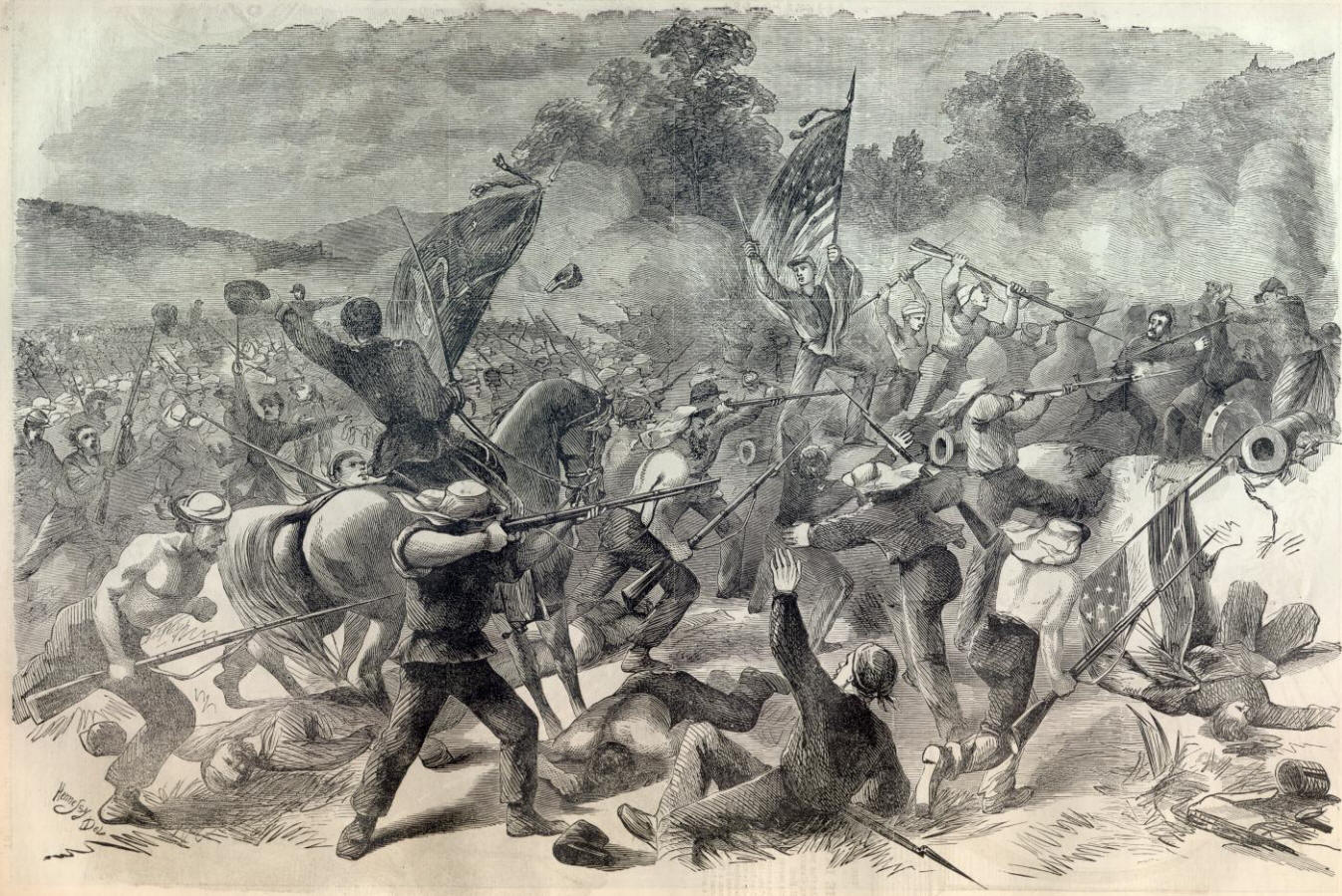 Infantry Charge at Bull run