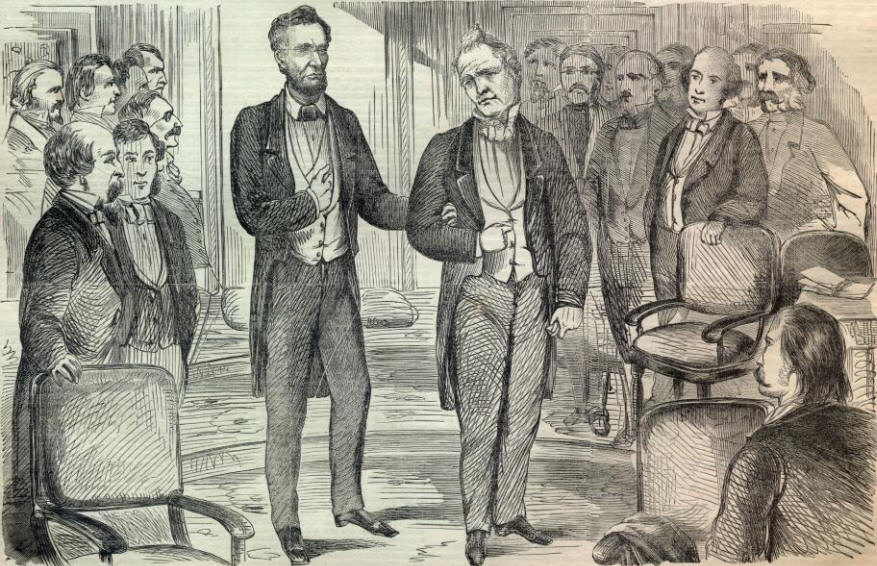 Abraham Lincoln and President Buchanan