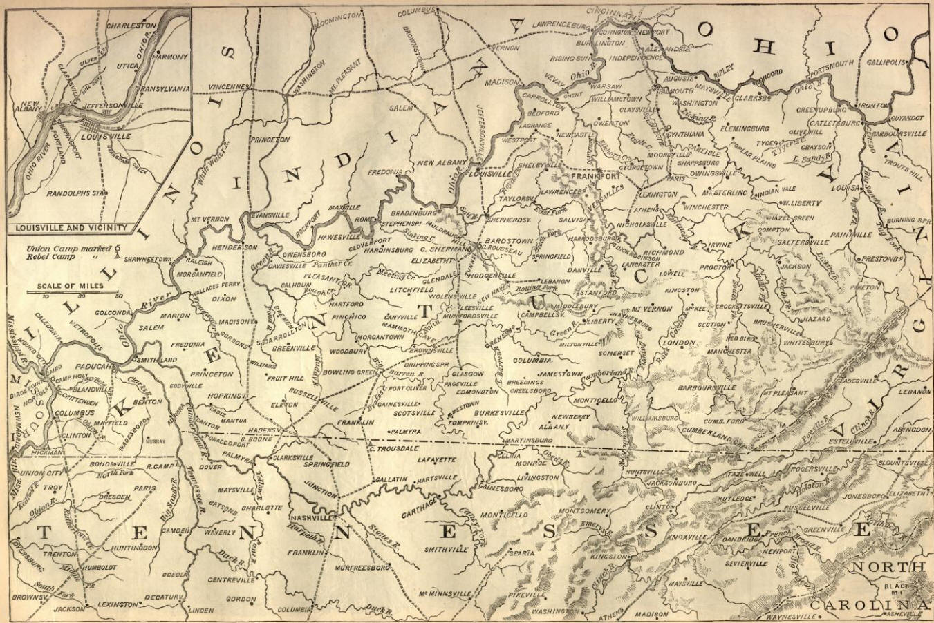 Kentucky Civil War Map