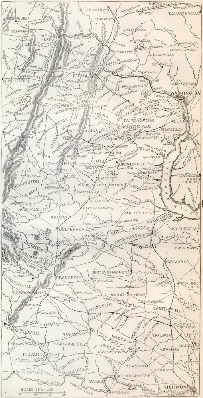 Map of War in Virginia