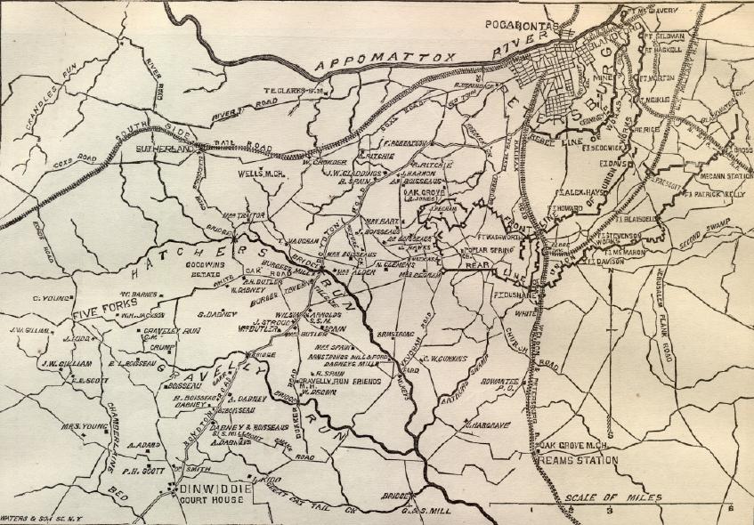 Petersburg Battle Map