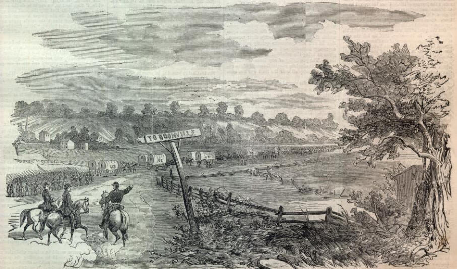 General Lyon Leaving Boonville, Missourie
