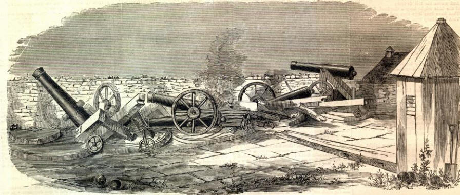 Damaged Guns at Fort Moultrie