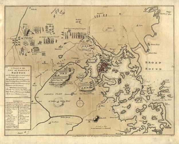 Map of the Battle of Lexington