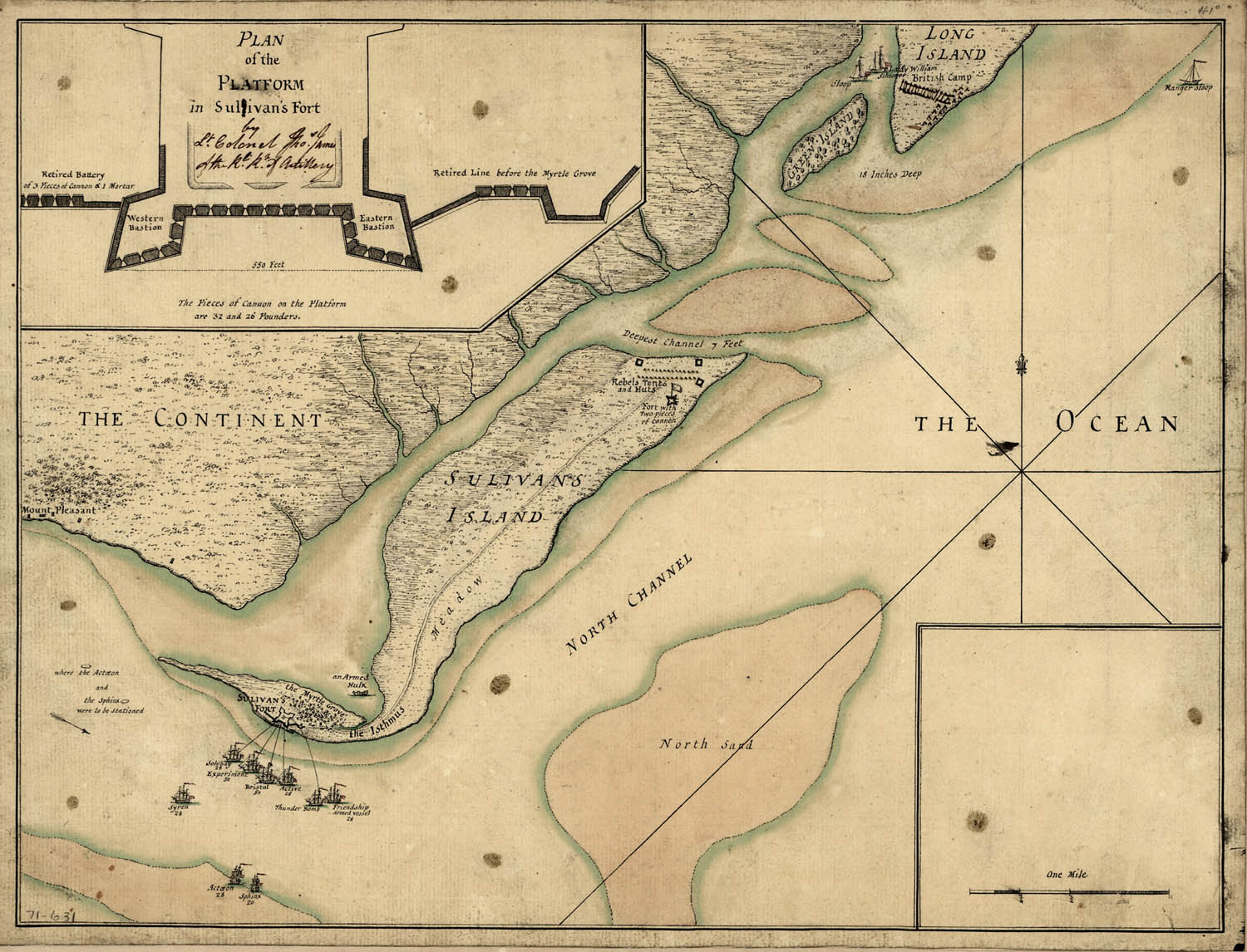 Fort Sullivan Battle Map