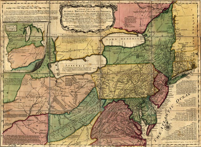 Map of Virginia Colony