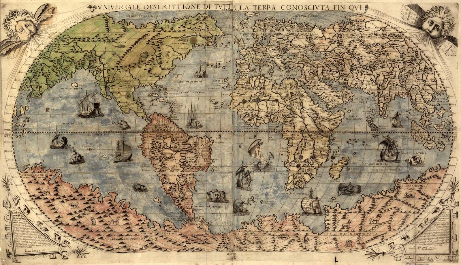 Old Map of the World