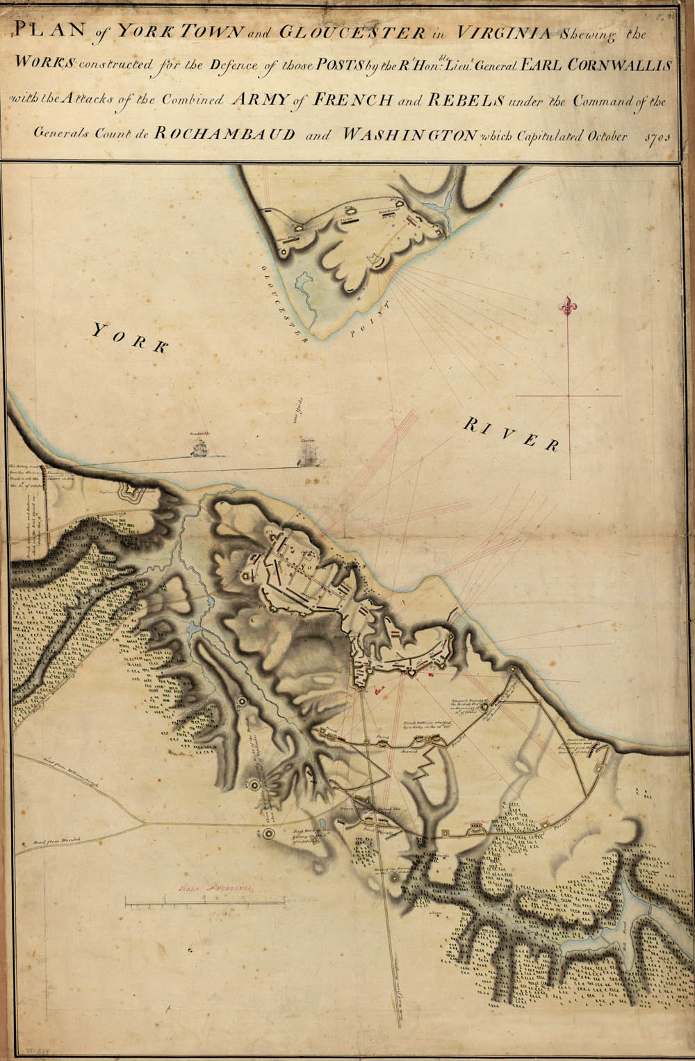 Map of Yorktown