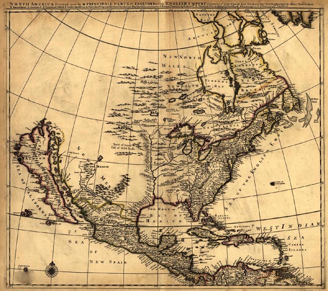1685 Map of the United States
