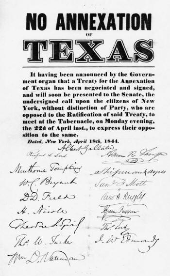 Annexation of Texas Poster
